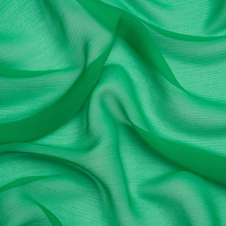 template--25130090922057__main-Crinkled Silk Chiffon - Kelly Green - Premium Collection