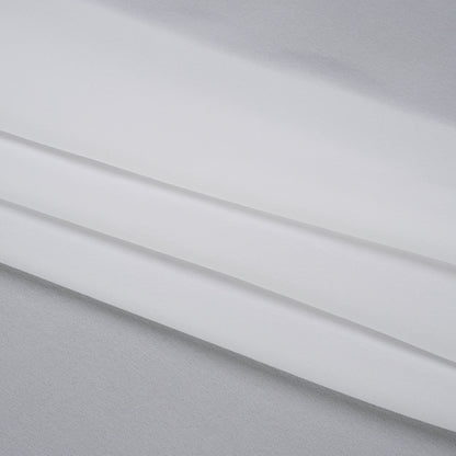 Silk Double Georgette - Bright White - Premium Collection