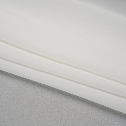 Silk Double Georgette - Whisper White - Premium Collection