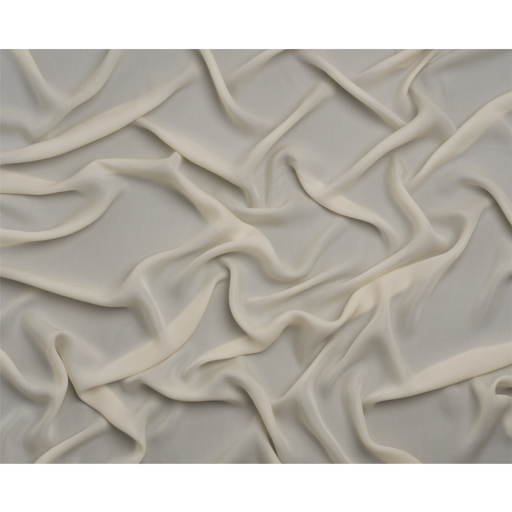 Silk Double Georgette - Antique White - Premium Collection