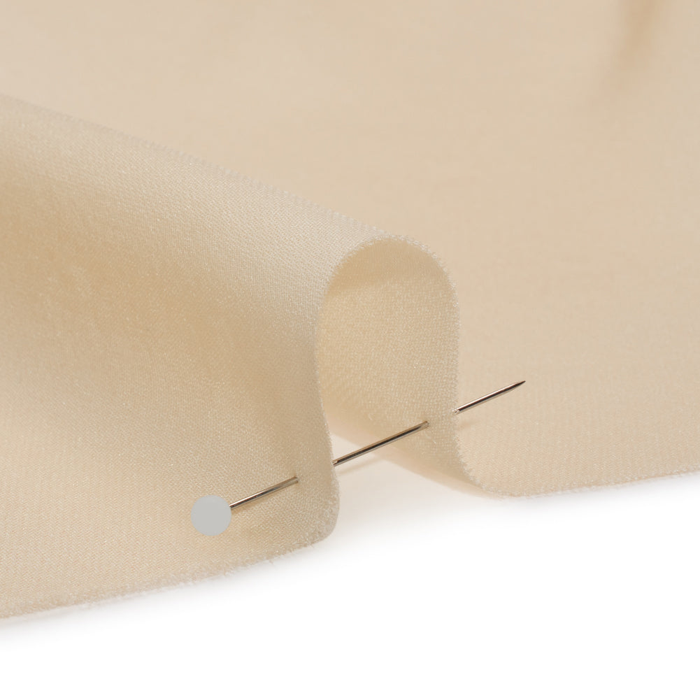 Silk Double Georgette - Tapioca - Premium Collection