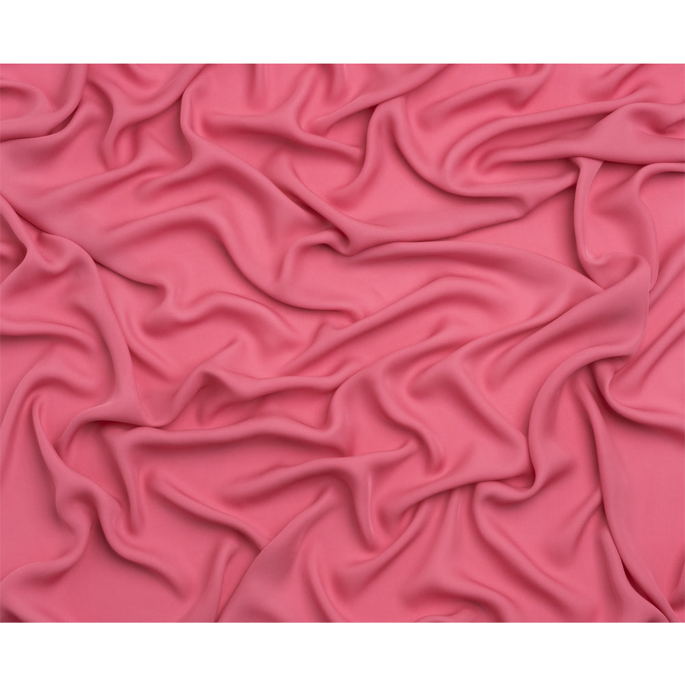 Silk Double Georgette - Rapture Rose - Premium Collection
