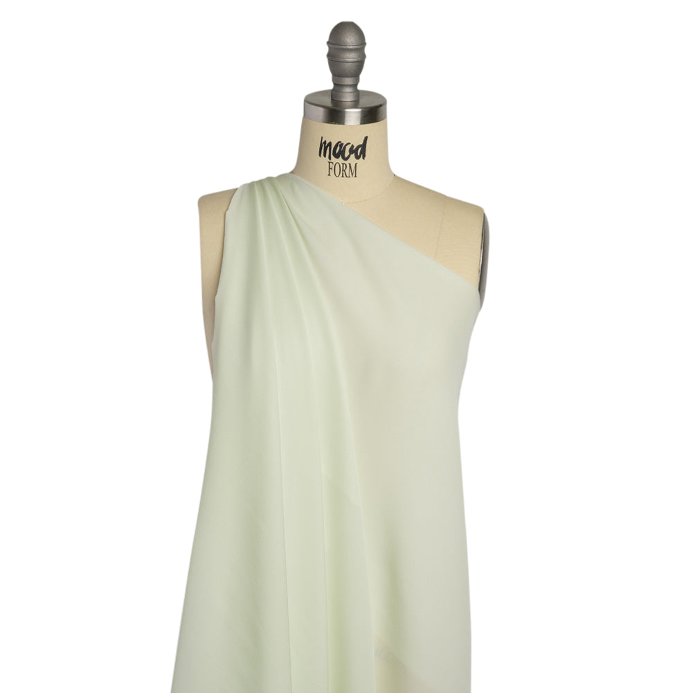 Georgette doble de seda - Jade más bello - Colección Premium