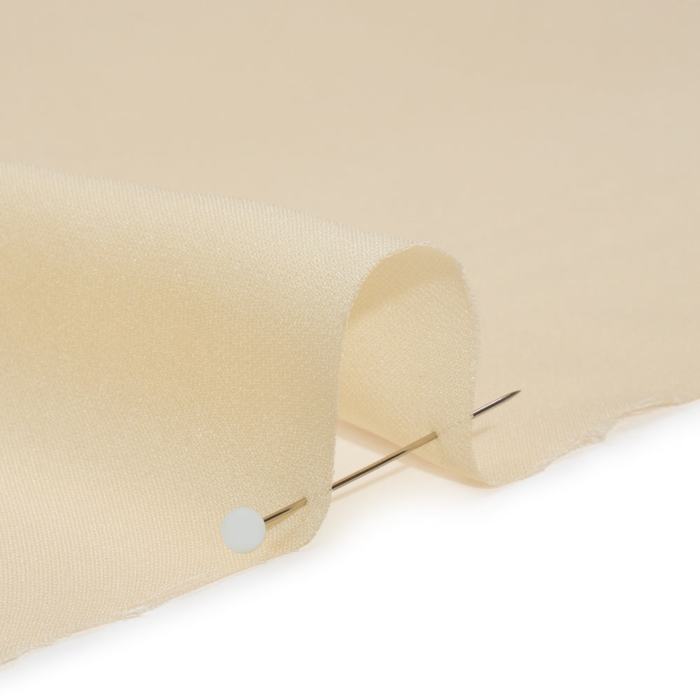 Silk Double Georgette - Pale Yellow - Premium Collection