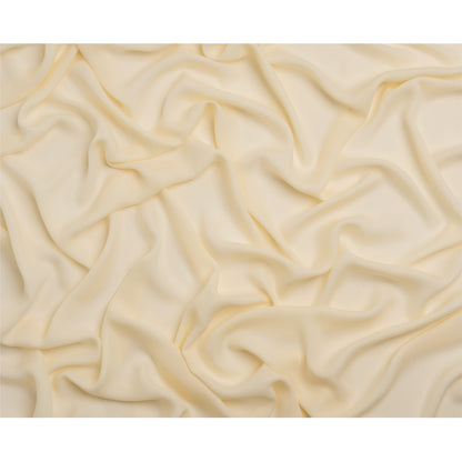 Silk Double Georgette - Pale Yellow - Premium Collection