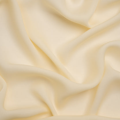 Silk Double Georgette - Pale Yellow - Premium Collection