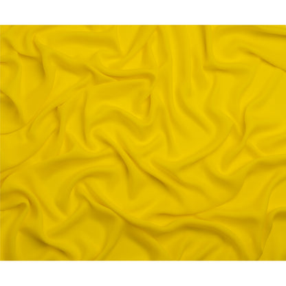 Silk Double Georgette - Buttercup Yellow - Premium Collection