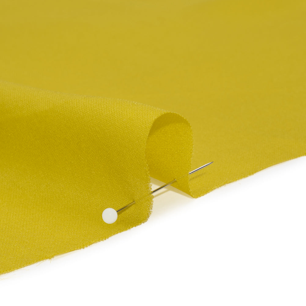 Silk Double Georgette - Warm Olive - Premium Collection