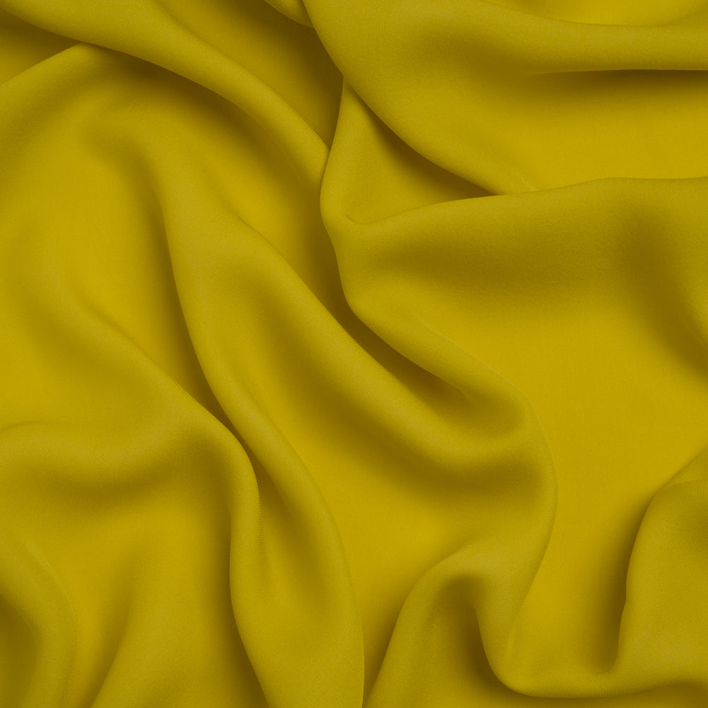 Silk Double Georgette - Warm Olive - Premium Collection