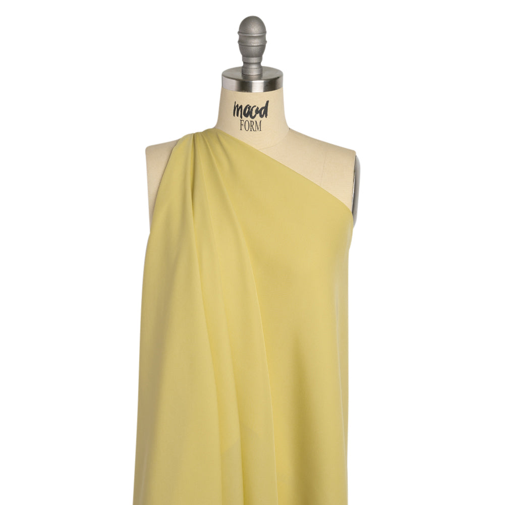Silk Double Georgette - Linden Green - Premium Collection - Drape
