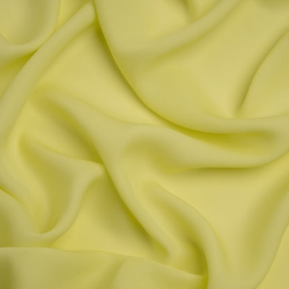 Silk Double Georgette - Sunny Lime - Premium Collection