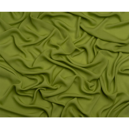 Silk Double Georgette - Peridot Green - Premium Collection
