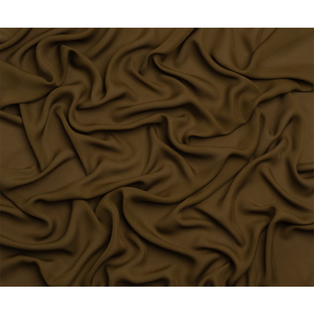 Silk Double Georgette - Fir Green - Premium Collection