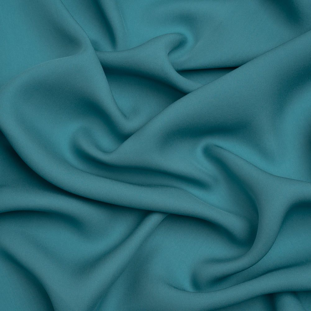 Colonial Blue Silk Double Georgette