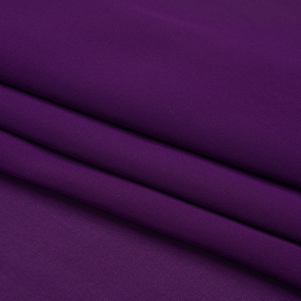 Georgette doble de seda - Púrpura Majestad - Colección Premium