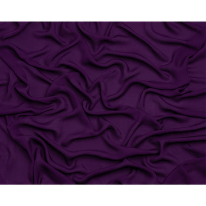 Georgette doble de seda - Púrpura Majestad - Colección Premium