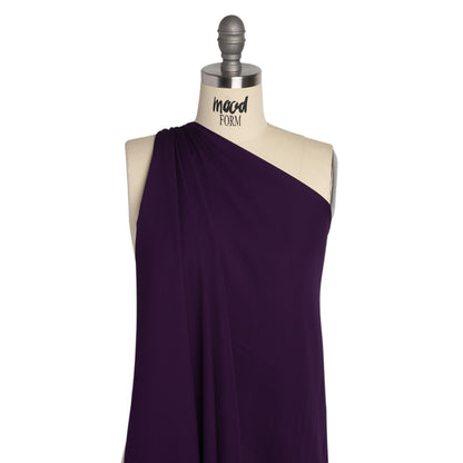 Silk Double Georgette - Grape - Premium Collection Detail