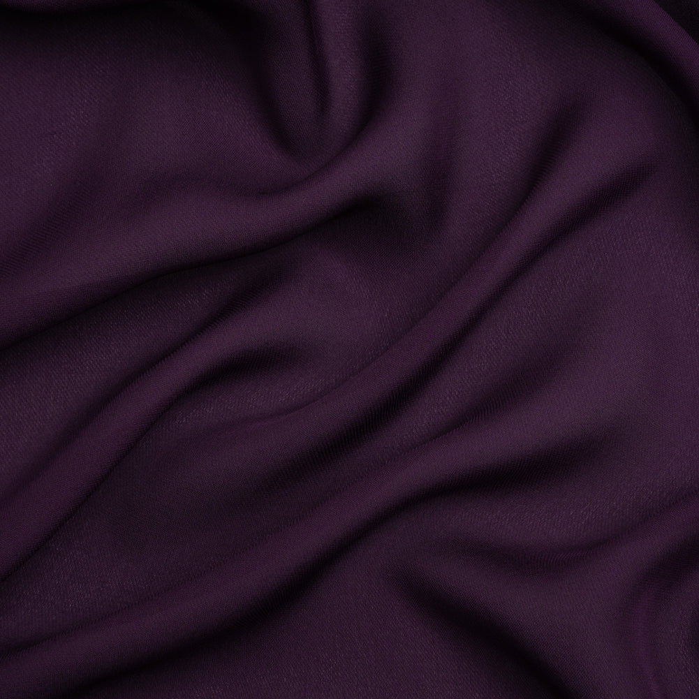 Silk Double Georgette - Blackberry - Premium Collection