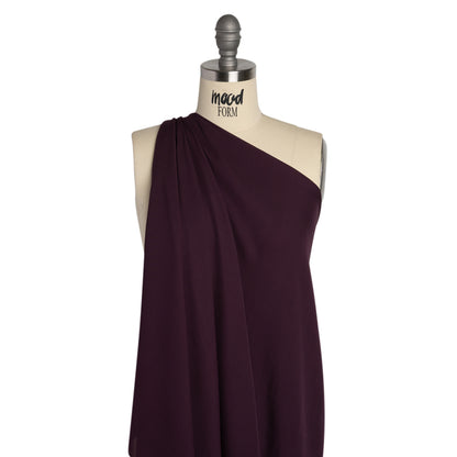 Silk Double Georgette - Eggplant - Premium Collection