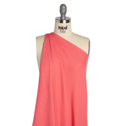 Silk Double Georgette - Salmon - Premium Collection