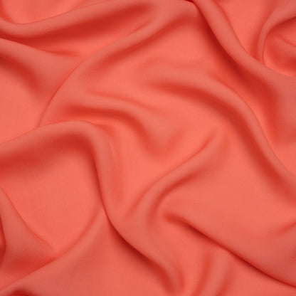 Silk Double Georgette - Coral - Premium Collection
