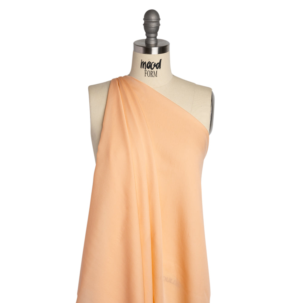 Silk Double Georgette - Peach - Premium Collection