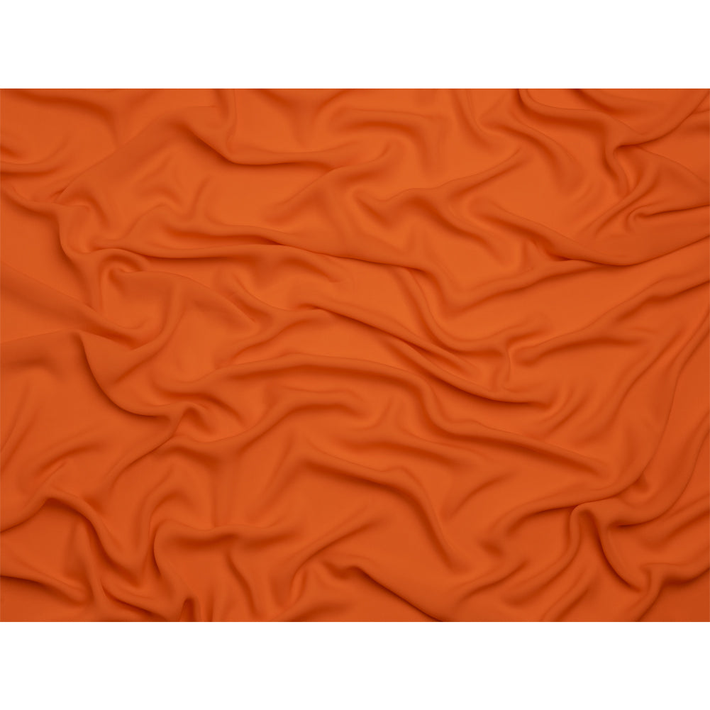 Silk Double Georgette - Burnt Orange - Premium Collection