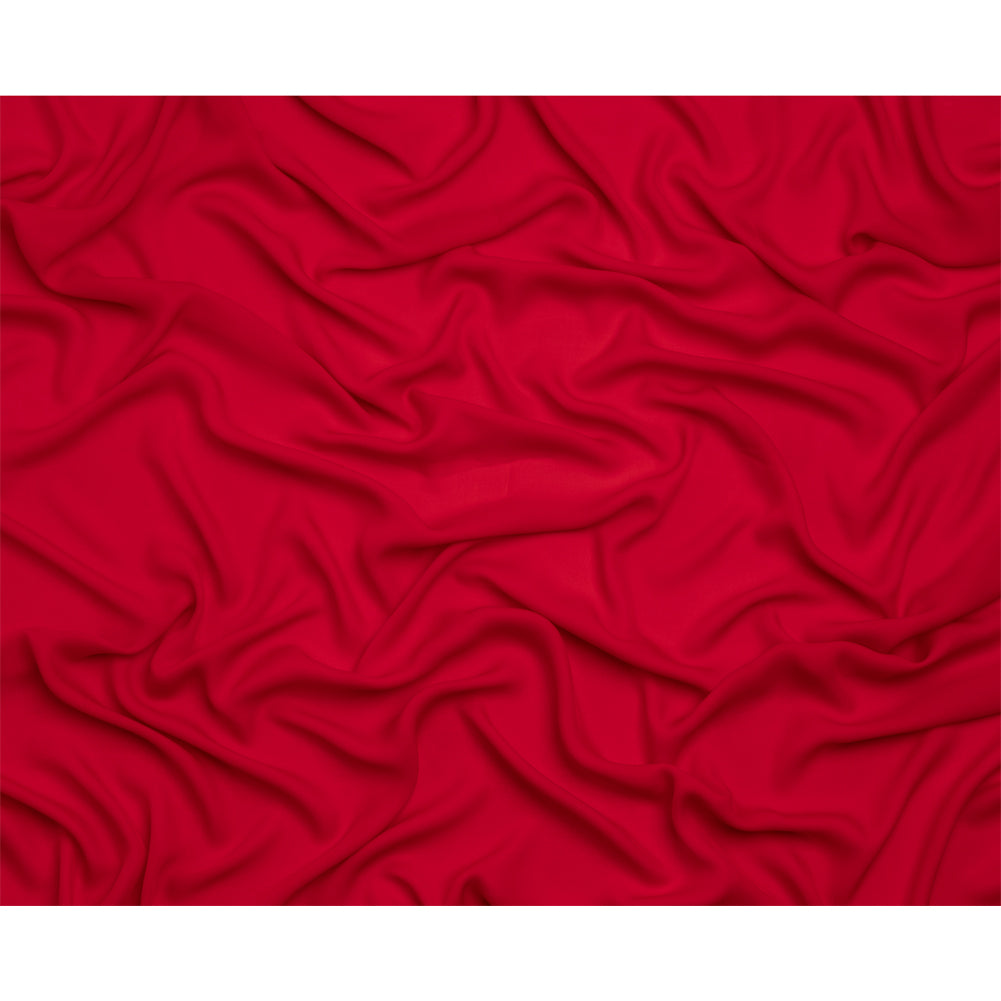 Georgette doble de seda - Rojo - Colección Premium