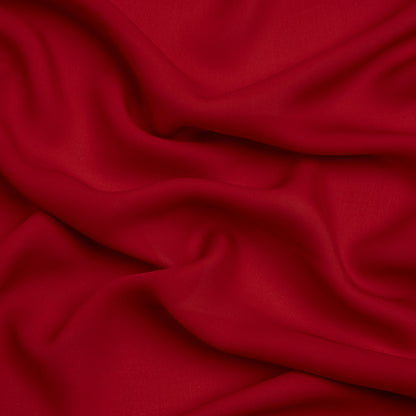 Silk Double Georgette - Tango Red - Premium Collection
