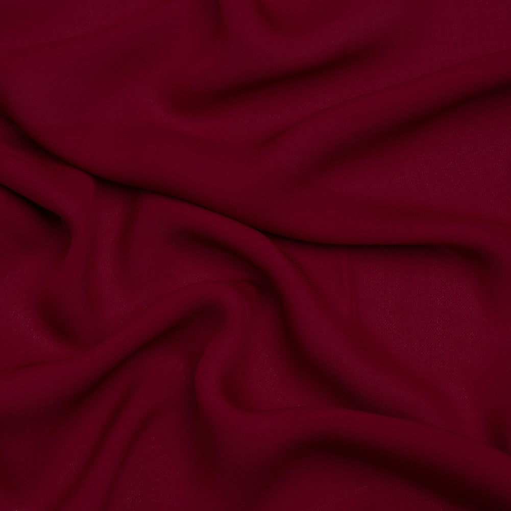Silk Double Georgette - Wine - Premium Collection