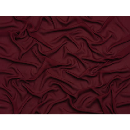 Silk Double Georgette - Maroon - Premium Collection