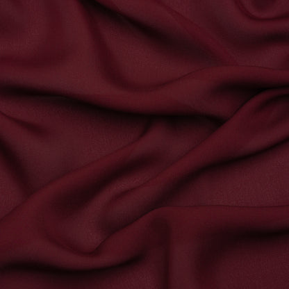 Silk Double Georgette - Maroon - Premium Collection