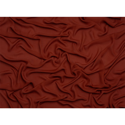 Silk Double Georgette - Mahogany - Premium Collection