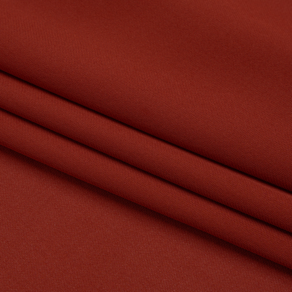Silk Double Georgette - Rust - Premium Collection - Folded