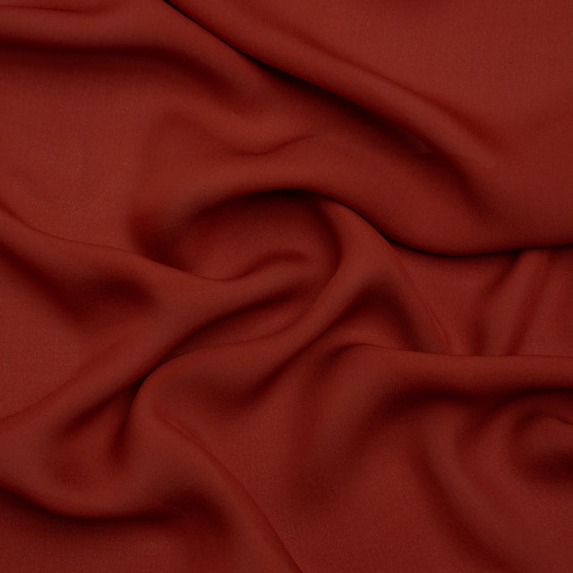 Silk Double Georgette - Rust - Premium Collection