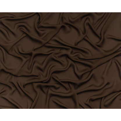 Silk Double Georgette - Chocolate - Premium Collection