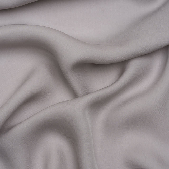 Silk Double Georgette - Silver - Premium Collection