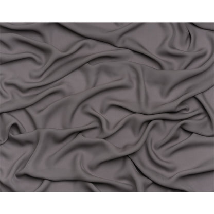 Silk Double Georgette - Dark Silver - Premium Collection