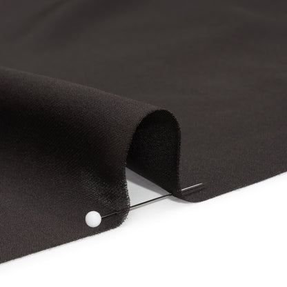 Silk Double Georgette - Deep Charcoal - Premium Collection