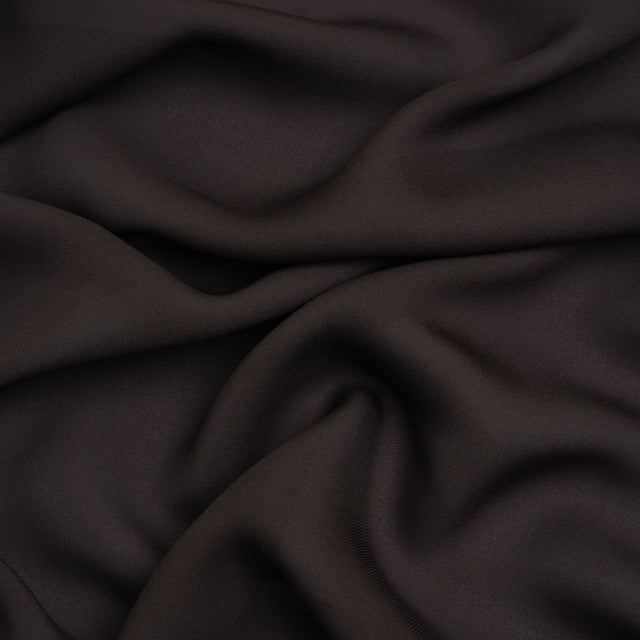 Silk Double Georgette - Deep Charcoal - Premium Collection