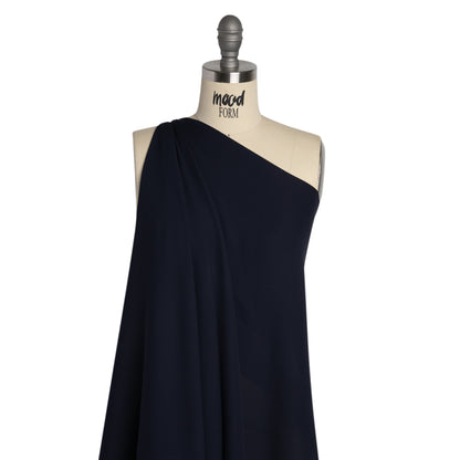 Silk Double Georgette - Navy - Premium Collection