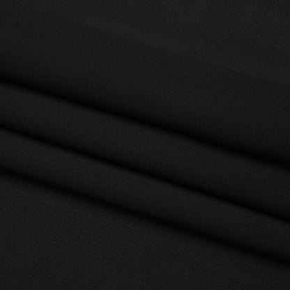 Silk Double Georgette - Black - Premium Collection
