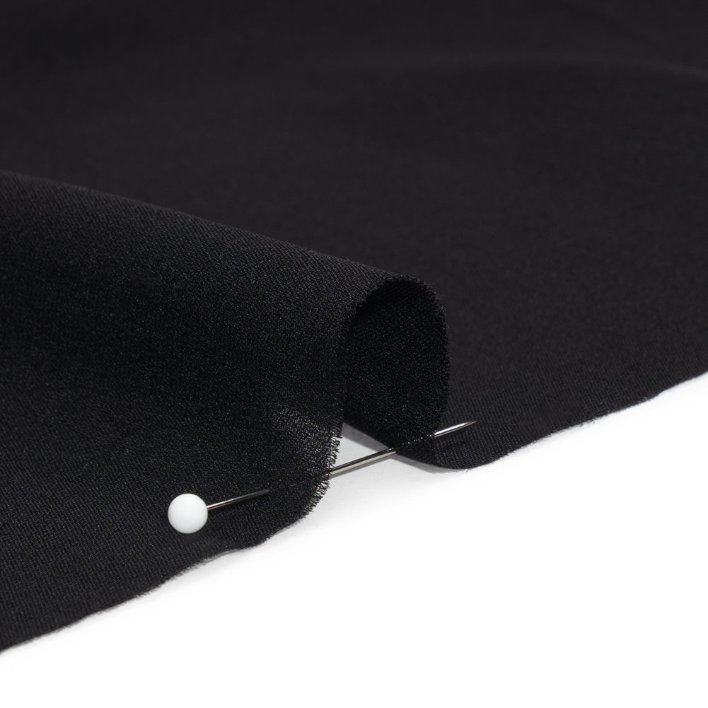 Silk Double Georgette - Black - Premium Collection