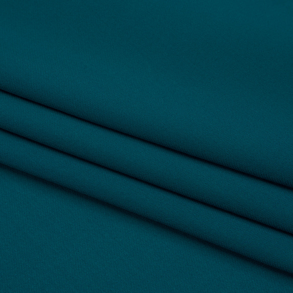 Silk Double Georgette - Deep Teal - Premium Collection