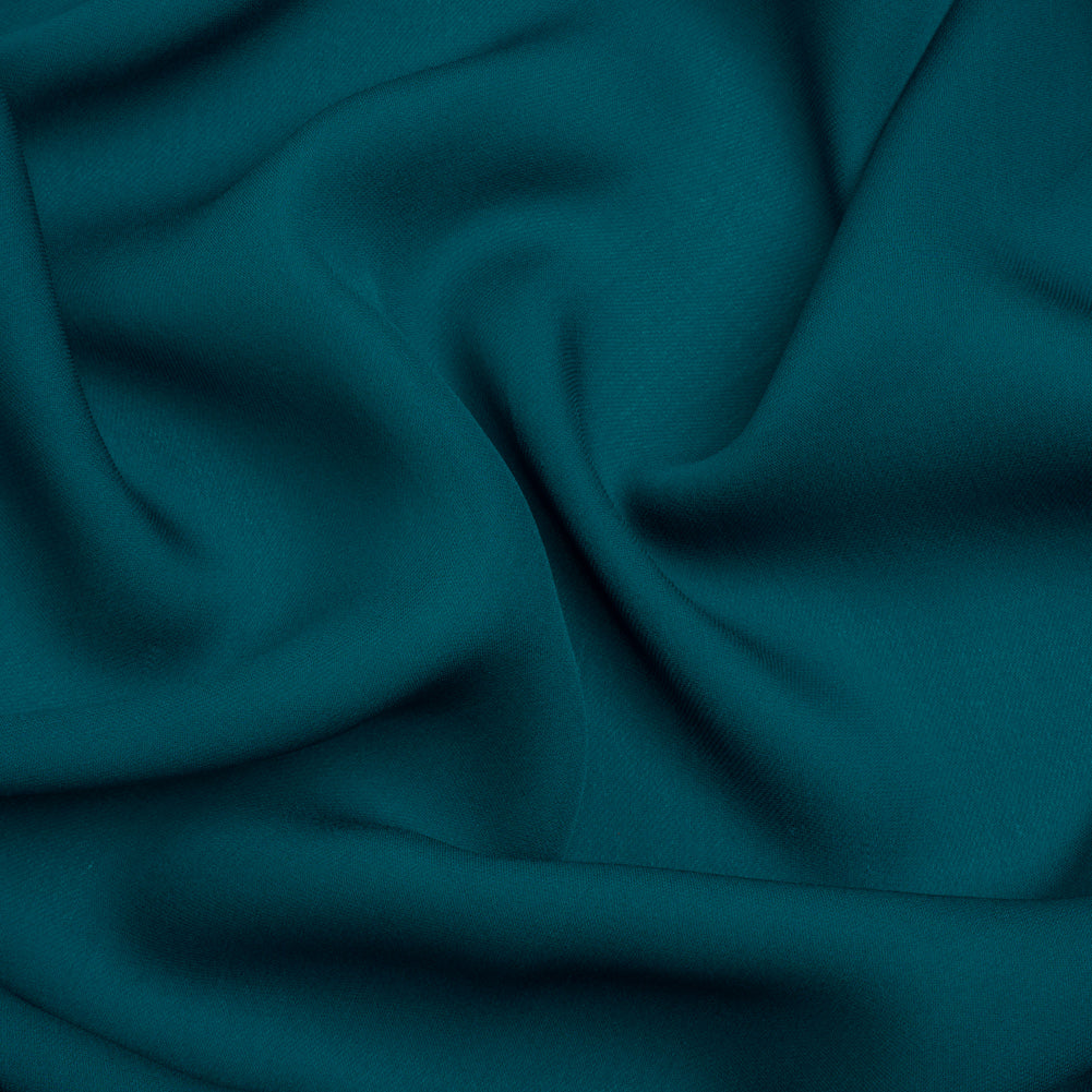 Silk Double Georgette - Deep Teal - Premium Collection