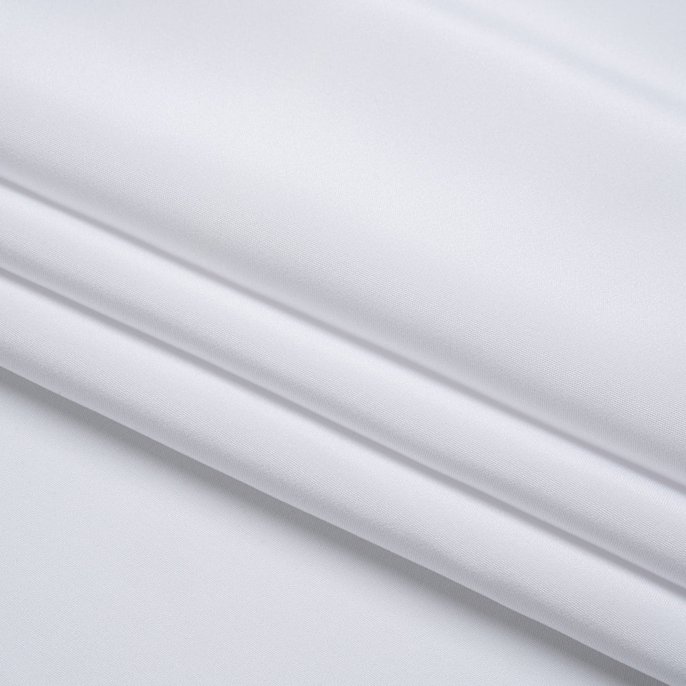 Crepé de seda de 4 capas, 112 cm (44") - Blanco brillante - Colección Premium