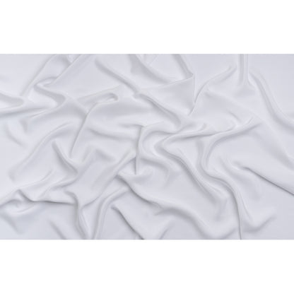Crepé de seda de 4 capas, 112 cm (44") - Blanco brillante - Colección Premium