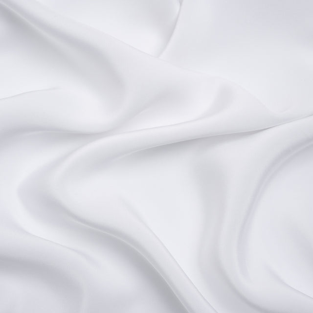 Silk 4-Ply Crepe 44" - Bright White - Premium Collection