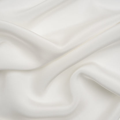 Silk 4-Ply Crepe 44" - Whisper White - Premium Collection