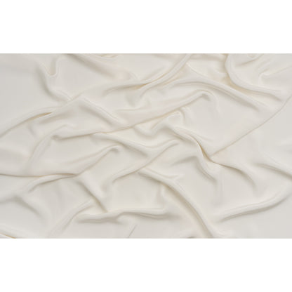 Silk 4-Ply Crepe 44" - Antique White - Premium Collection